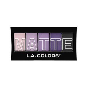 L.A. Colors 5 Color Matte Eyeshadow, CEM473 Purple Cashmere